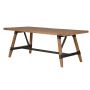 Manhattan Wood & Iron Dining Table